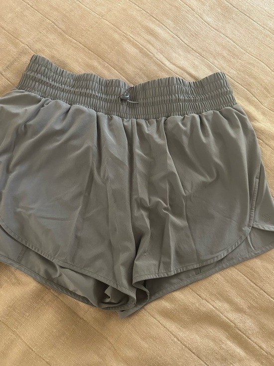 Pants - Women’s Active Short - Gray Elastic Waist